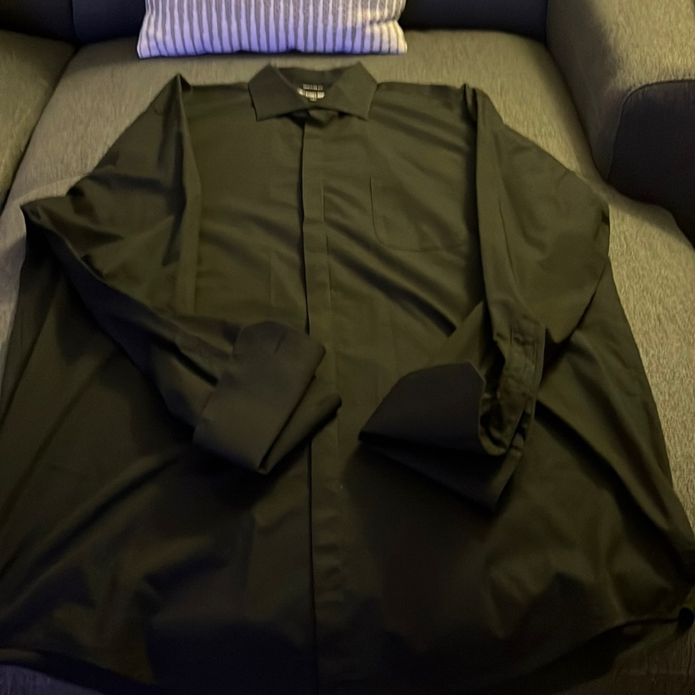 Stacy Adams - black- hidden button - flip cuffs